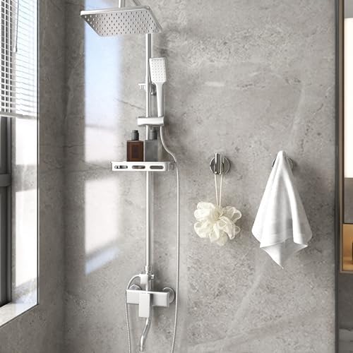 8 Pack Bath Towel Hooks, Wall Mount Towel Holder Chrome Finish Towel Rack - Image 4