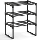 SONGMICS Shoe Rack, 3-Tier Shoe Organizer, Metal Storage Shelf by SONGMICSbySONGMICSHOME