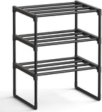 SONGMICS Shoe Rack, 3-Tier Shoe Organizer, Metal Storage Shelf by SONGMICSbySONGMICSHOME