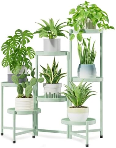 iDavosic.ly 7 Tier Large Plant Stand Indoor Outdoor, 10 In Wide Tray by iDavosicly