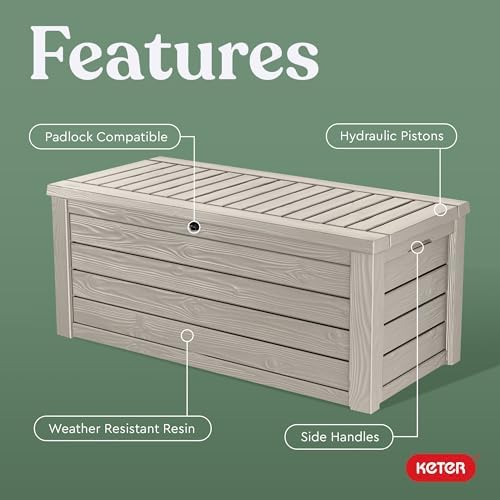 Keter Westwood 150 Gal Outdoor Storage Box - Image 4