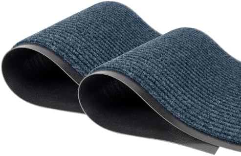 LuxUrux Premium Striped Blue Door Mat Set by LuxUrux