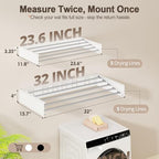 Wall Mounted Clothes Drying Rack Folding Indoor, Foldable Laundry Drying Rack - Image 3