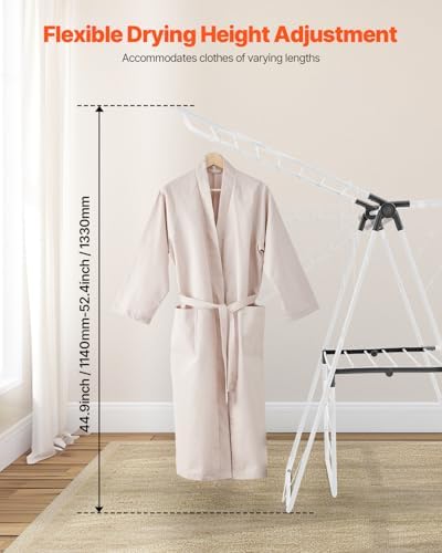 VEVOR Clothes Drying Rack, 2-Tier Foldable Laundry Dryer Rack - Image 4