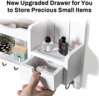 DOPACE Handcrafted Pine Wood Mail Organizer & Key Holder - Image 5