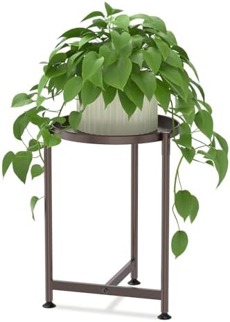 LASZOLA Metal Small Plant Stand Indoor Tall by LASZOLA