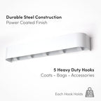 xympo Modern Wall-Mounted Coat Rack - Image 3