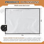 56 x 72 Inch Jumbo Tool Saver Machine Cover 420d Waterproof Fabric Equipment - Image 2