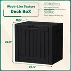 Devoko 40 Gallon Deck Box Lockable Outdoor Storage Box Waterproof - Image 7