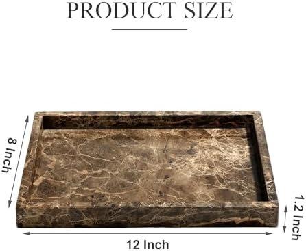 YMXYJM Real Natural Marble Tray - Image 2