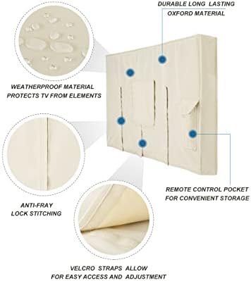 iBirdie Outdoor TV Cover 80 to 85 inch Weatherproof and Waterproof - Image 3