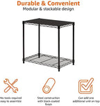Amazon Basics 2-Shelf Stackable Storage, 13.3" D x 23.2" W x 22.2" H - Image 3