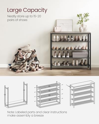 VASAGLE INDESTIC Shoe Rack, Organizer - Image 5