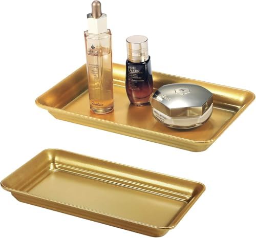 SheeChung Metal Vanity Tray, Bathroom Counter Storage Tray - Image 2