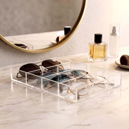 Amazing Abby - Soleil - 2-Pack Acrylic 4-Compartment Sunglass Organizer - Image 4