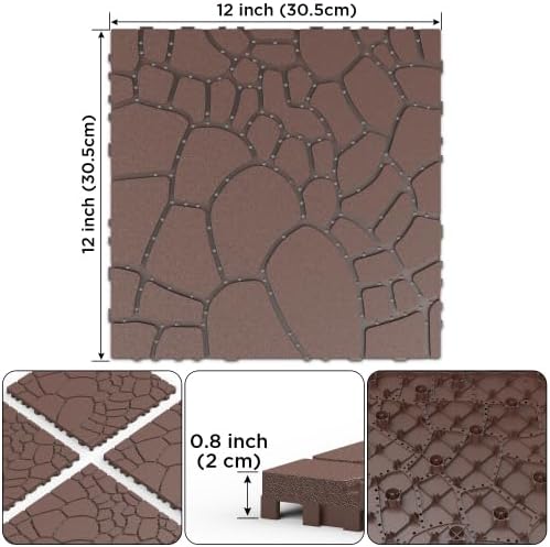 Plastic Interlocking Patio Deck Tiles - Image 2