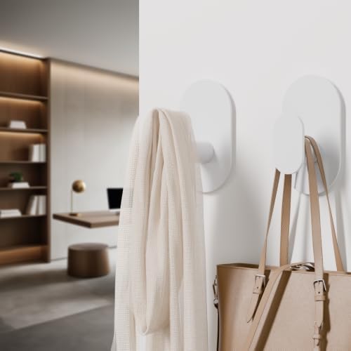 Aikzik Adhesive Towel Hooks - 26LB Heavy Duty Wall Sticky Waterproof Hooks - Image 3