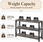 BON AUGURE 47In Entryway Table, 3-Tier Shelf Sofa Console Table - Image 4