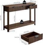 RUSTOWN Fluted Wood Console Table - Image 3