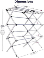BLACK+DECKER Space Saving 3-Tier Expandable Clothes Drying Rack, Foldable - Image 2