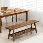 HOKYHOKY Reclaimed Solid Wood Bench-55 Entryway Bench - Image 3