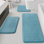 HUXMEYSON Bathroom Rugs Sets 3 Piece, Non-Slip & Quick Dry Bath Mat Set by HUXMEYSON