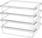 Vtopmart 4 Pack 6 Qt Plastic Storage Bins by Vtopmart