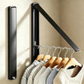 Clothes Drying Rack, Laundry Room Wall Mounted Retractable Clothes Hanger by Unknown