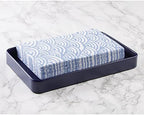 mDesign Modern Decorative Metal Guest Hand Towel Tray Holder Organizer - Image 3