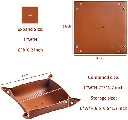 Leather Jewelry Valet Tray for Women and Man - Image 2