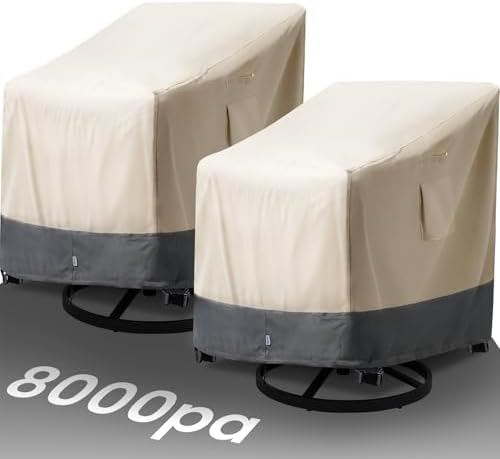 Extra Heavy Duty Outdoor Chair Covers Waterproof by Kikcoin