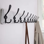 SKOLOO Rustic Large Wall Mounted Coat Rack-38.6'' Long Coat Rack - Image 4
