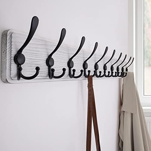 SKOLOO Rustic Large Wall Mounted Coat Rack-38.6'' Long Coat Rack - Image 4