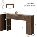 FABATO 61” Fluted Long Console Table - Image 2