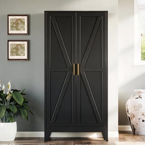 Bevivog 61" Farmhouse Metal Storage Cabinet by BevivogStylishCabinetsOrganizeYourSpace