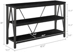 Entryway Console Table, 3 Tier Entry Table - Image 2