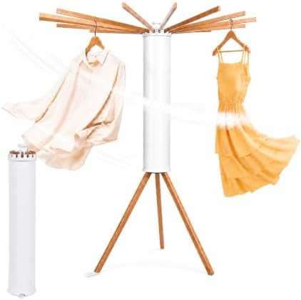 Cuteam Tripod Clothes Drying Rack, Foldable Rotary Laundry Drying Rack - Image 3