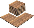 36 Pcs Interlocking Deck Tiles, 11.8‘’ x 11.8‘’ Patio Flooring Outdoor by Kreiaoer