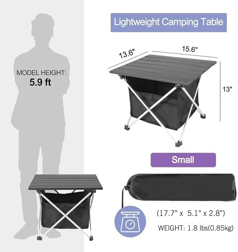 Grope Ultralight Aluminum Camping&Beach Table - Image 2