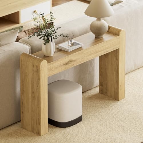 Lulive Arc Entryway Table, 47 Inch Curved Console Table - Image 4