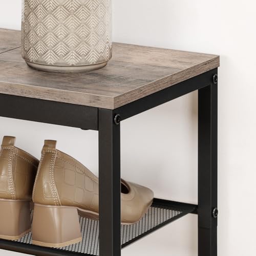 HOOBRO Shoe Bench, 3-Tier Shoe Rack, Industrial Shoe Organizer Storage Bench - Image 7