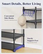 Kitsure 10 Tier Shoe Rack, Tall Shoe Organizer, 32.2" Wide - Image 5