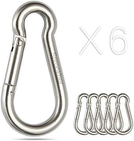 sprookber Stainless Steel Spring Snap Hook Carabiner by Sprookber