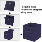 Foldable Storage Cubes Bins, 11 Inch Cloth Storage Cube Fabric Storage Box - Image 6