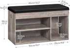 HOOBRO Shoe Storage Bench with Cushion, 32.3" Entryway Bench - Image 3