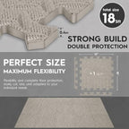 18 Pcs EVA Foam Floor Tiles, Puzzle Exercise Mat Set - Image 3