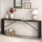 MAHANCRIS Console Table, 78.7"Long Sofa Table Behind Couch - Image 5