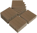 27 Pcs Wood Interlocking Patio Deck Tiles, 11.4x11.4 Indoor and Outdoor by Unknown