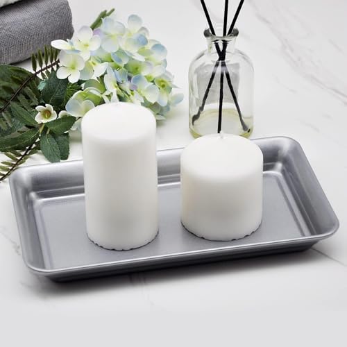 SheeChung Metal Vanity Tray, Bathroom Counter Storage Tray - Image 2