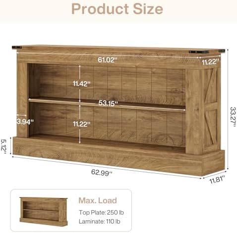 Tribesigns 63-Inch Long Console Table - Image 2